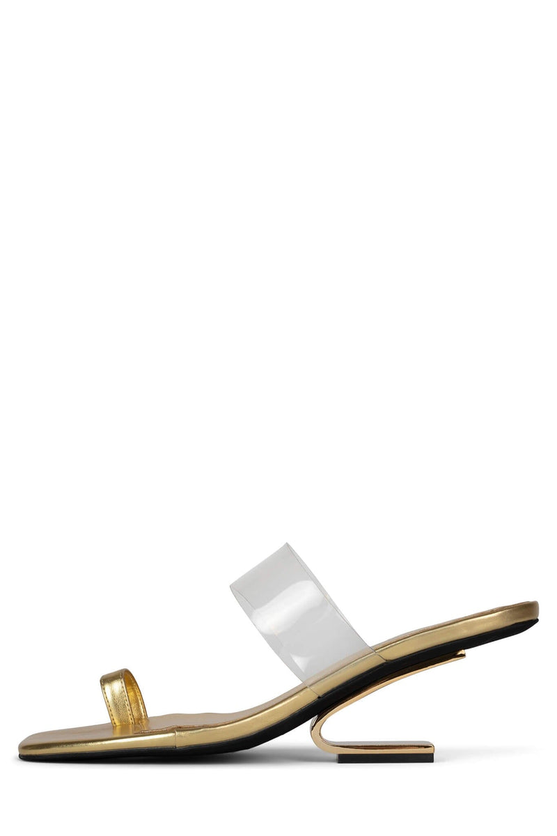 CALCULATE Heeled Sandal ST Gold 6 