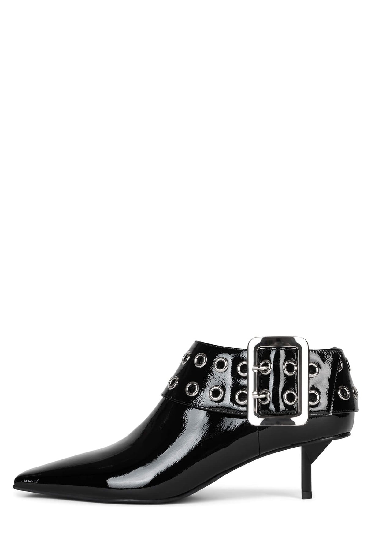 CELESTA DV Black Crinkle Patent Silver 6 