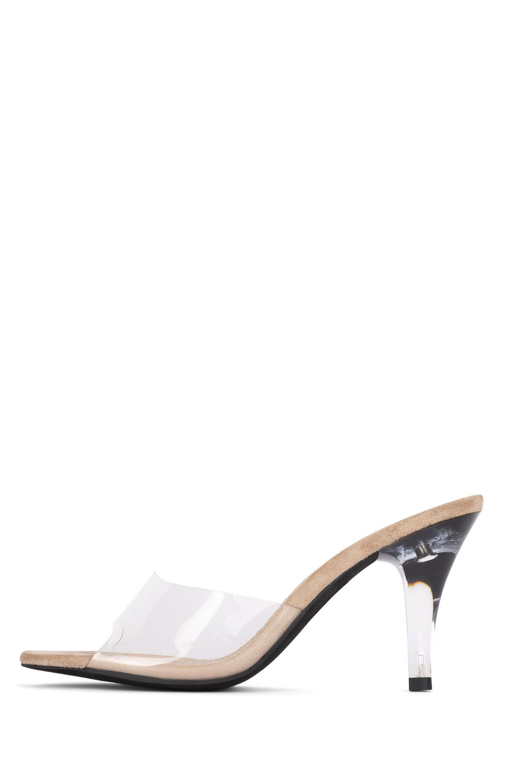 CENDRILLON ST Nude Suede Clear 6 