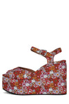 DAZING Jeffrey Campbell Red Pink Multi Floral 6 