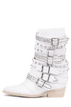DRACO-STUD Mid-Calf Boot RB White Silver 5 