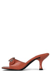 FASTEN-UP Heeled Sandal Jeffrey Campbell Red Silver 6 