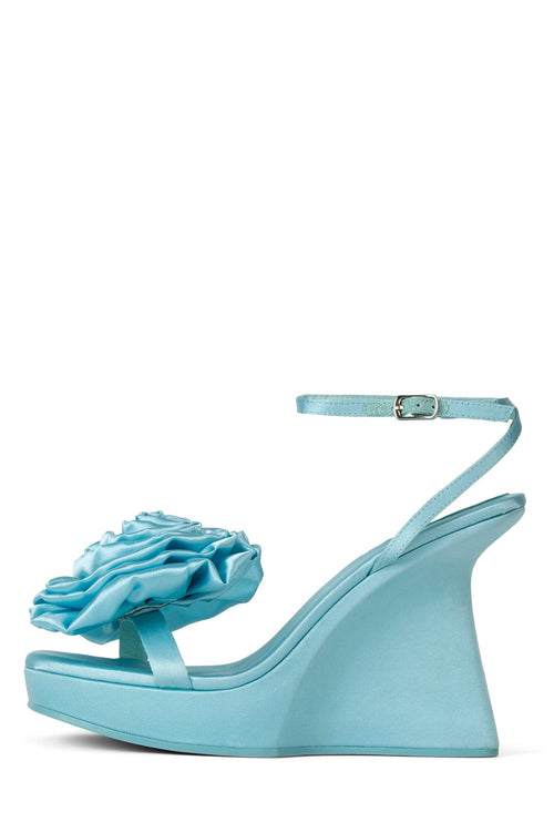 HIBISCUS Jeffrey Campbell Sky Blue Satin 6 
