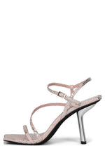 IDEALISTIC Jeffrey Campbell Pink Snake Silver 6 