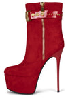 LEO-LADY ST Red Suede Gold 6 