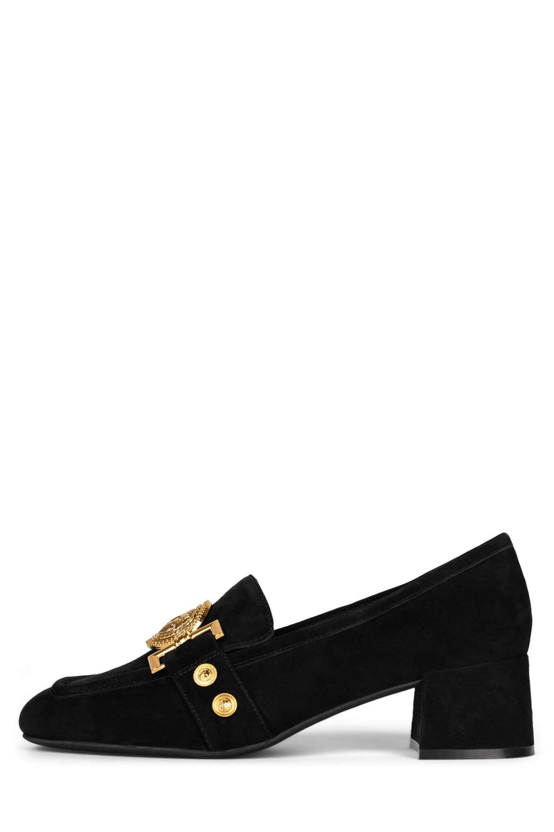 LIONETTE STRATEGY Black Suede Gold 6 