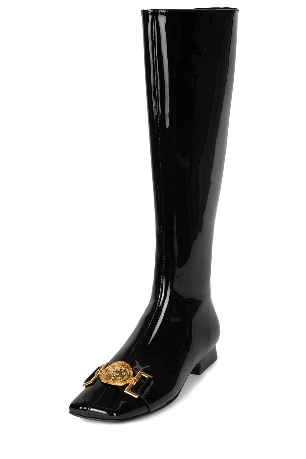 LIONS STRATEGY Black Patent Gold 6 