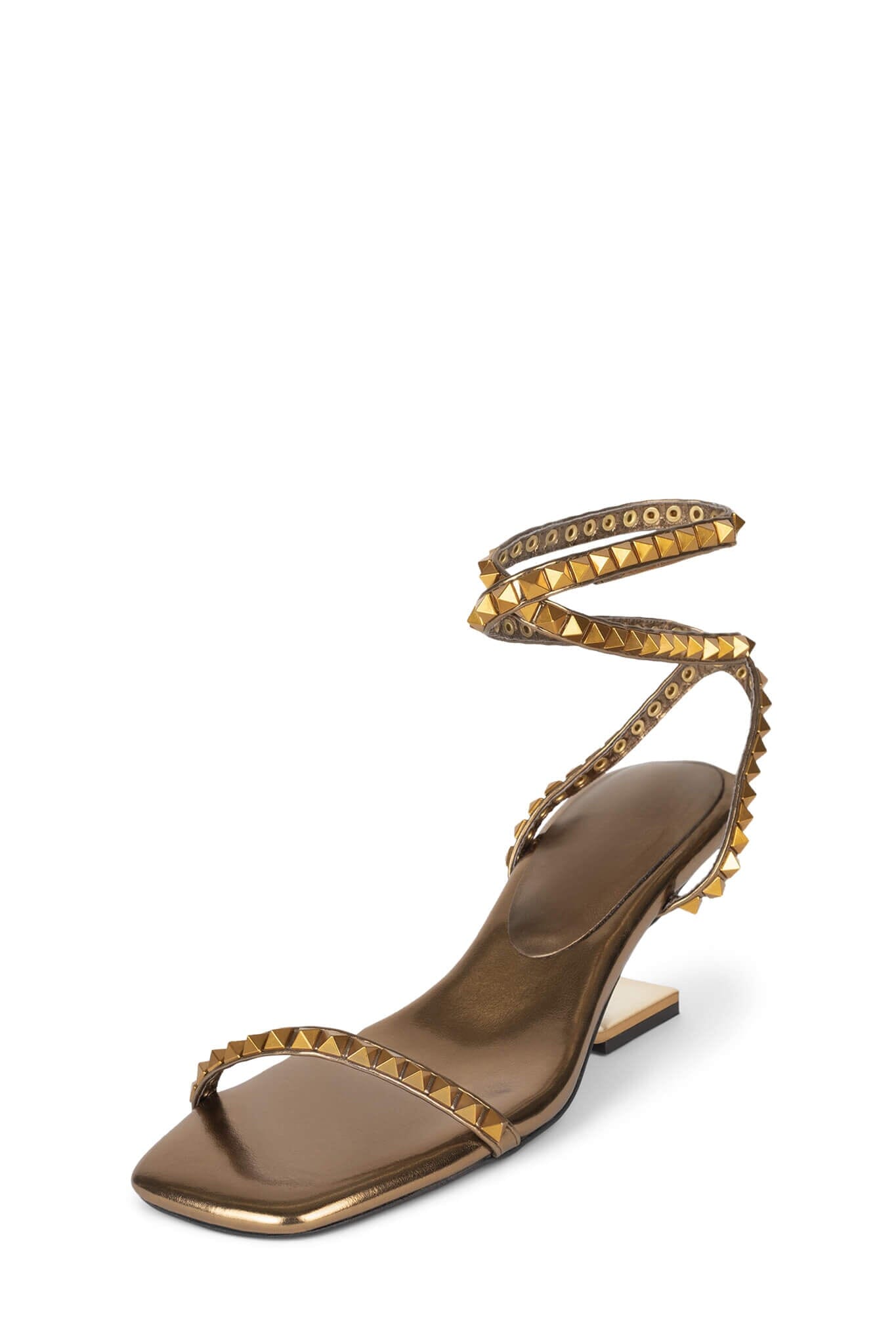 BOTTEGA VENETA Wrap-around snake-effect leather sandals