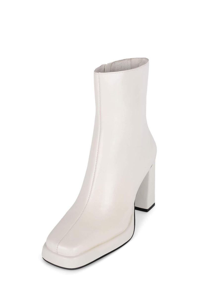 MAXIMAL-LO Jeffrey Campbell Heeled Booties Ivory