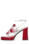 MONARCH-L Jeffrey Campbell Red Patent White Multi 6 