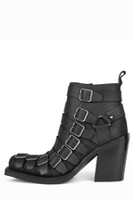 MYSTER-B Ankle boot ST Black Crazy Horse Silver 6 