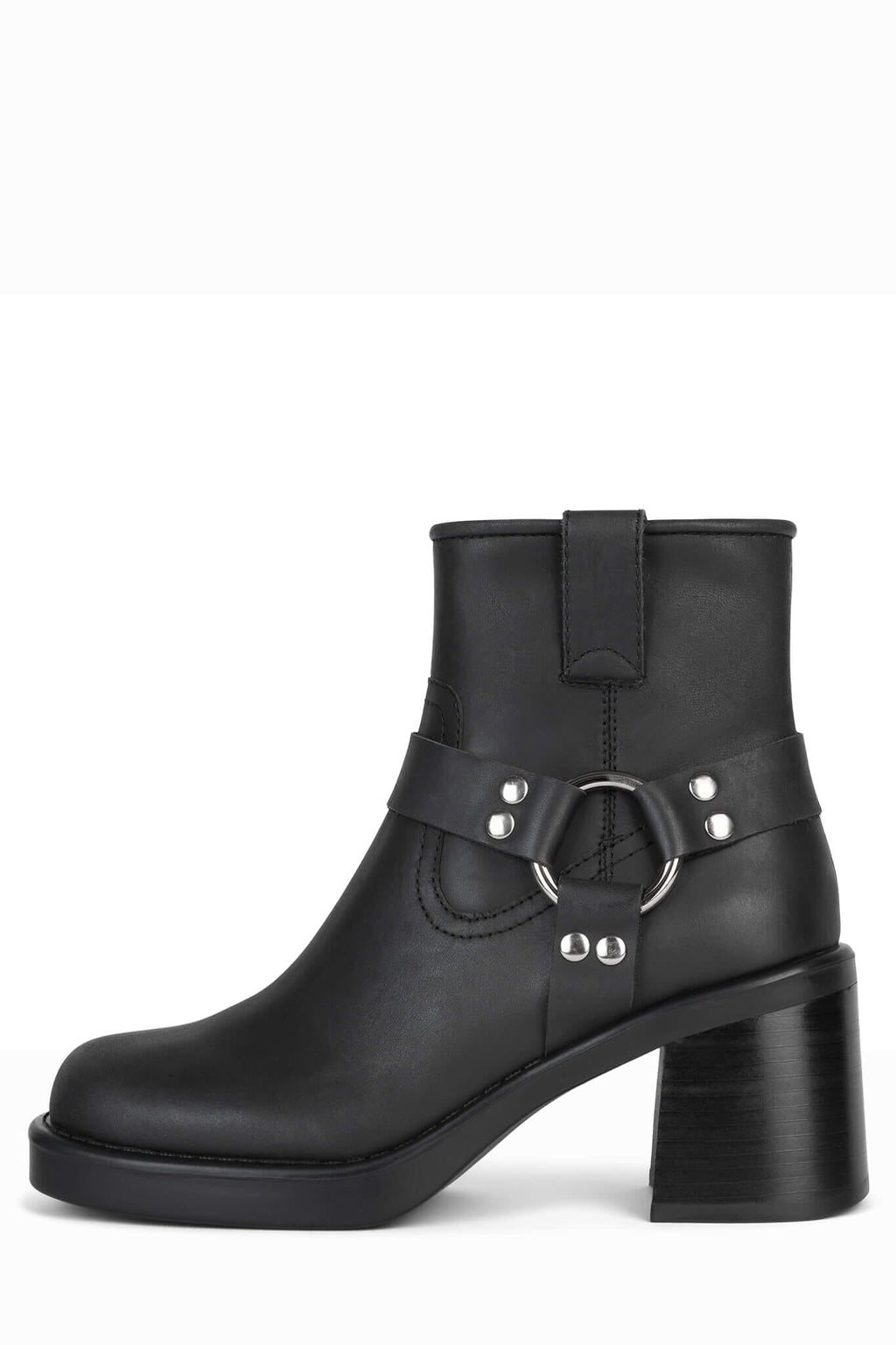 OPERATOR Heeled Boot ST Black Silver 6 