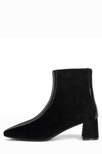 PEACE-OUT Heeled Boot ST Black Suede Combo 6 