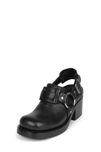 REFLECTED Jeffrey Campbell Clogs Black Silver