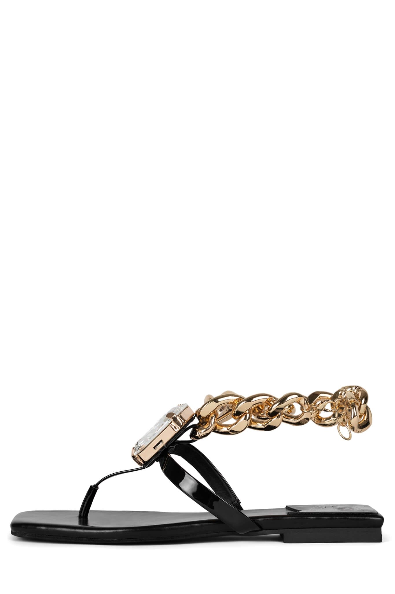 River island fashion black and gold sandals