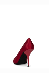 SATISFIED Jeffrey Campbell High Heels Red Satin