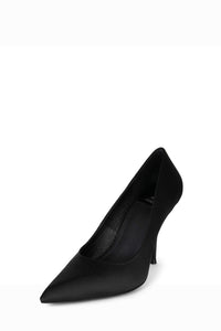 SATISFIED Jeffrey Campbell High Heels Black Satin