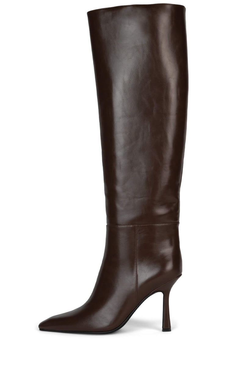 SINCERELY Jeffrey Campbell Stiletto Boots Brown