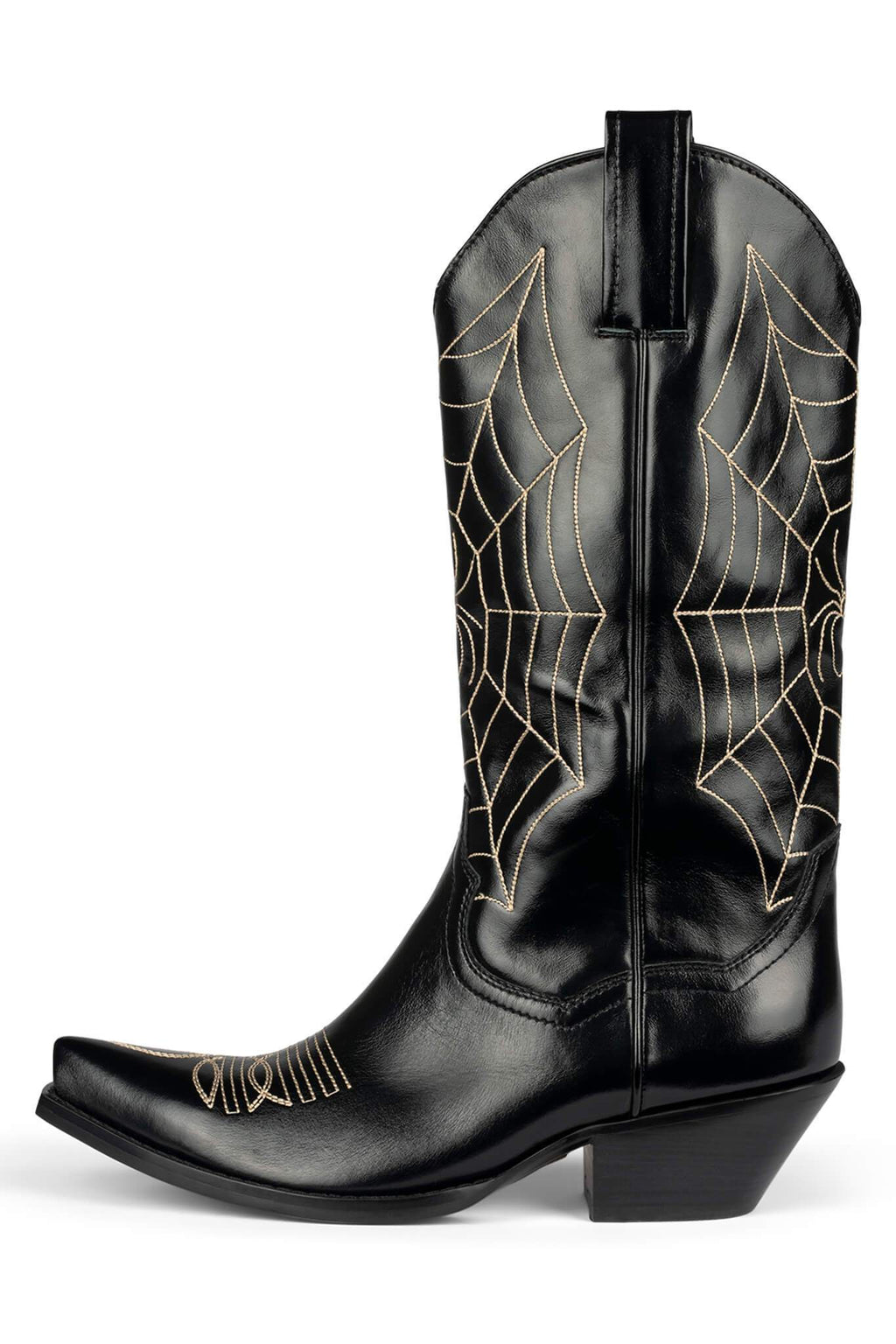 SPIDERWEB (PRE-ORDER) Mid-Calf Boot Jeffrey Campbell Black 6 (Ships by 10/27) 