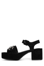 TIMELESS Jeffrey Campbell Black Suede Silver 6 