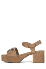TIMELESS Jeffrey Campbell Natural Suede Silver 6 