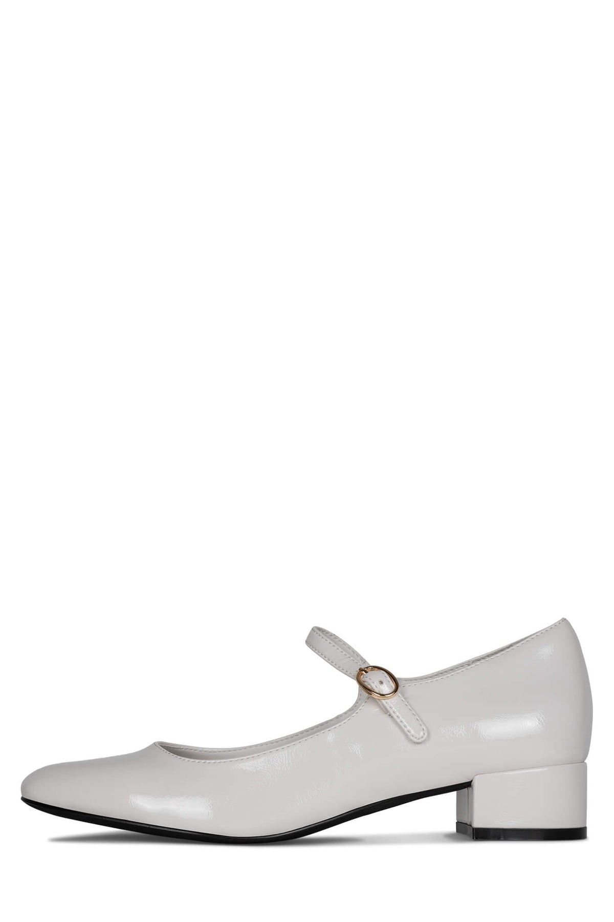 TOP-TIER Jeffrey Campbell Mary-Janes White Crinkle Patent