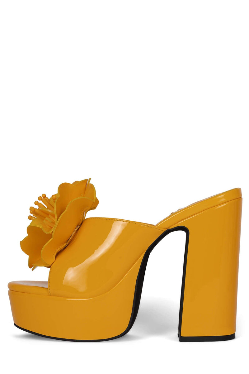 TROPICALS Jeffrey Campbell Yellow Patent 6 