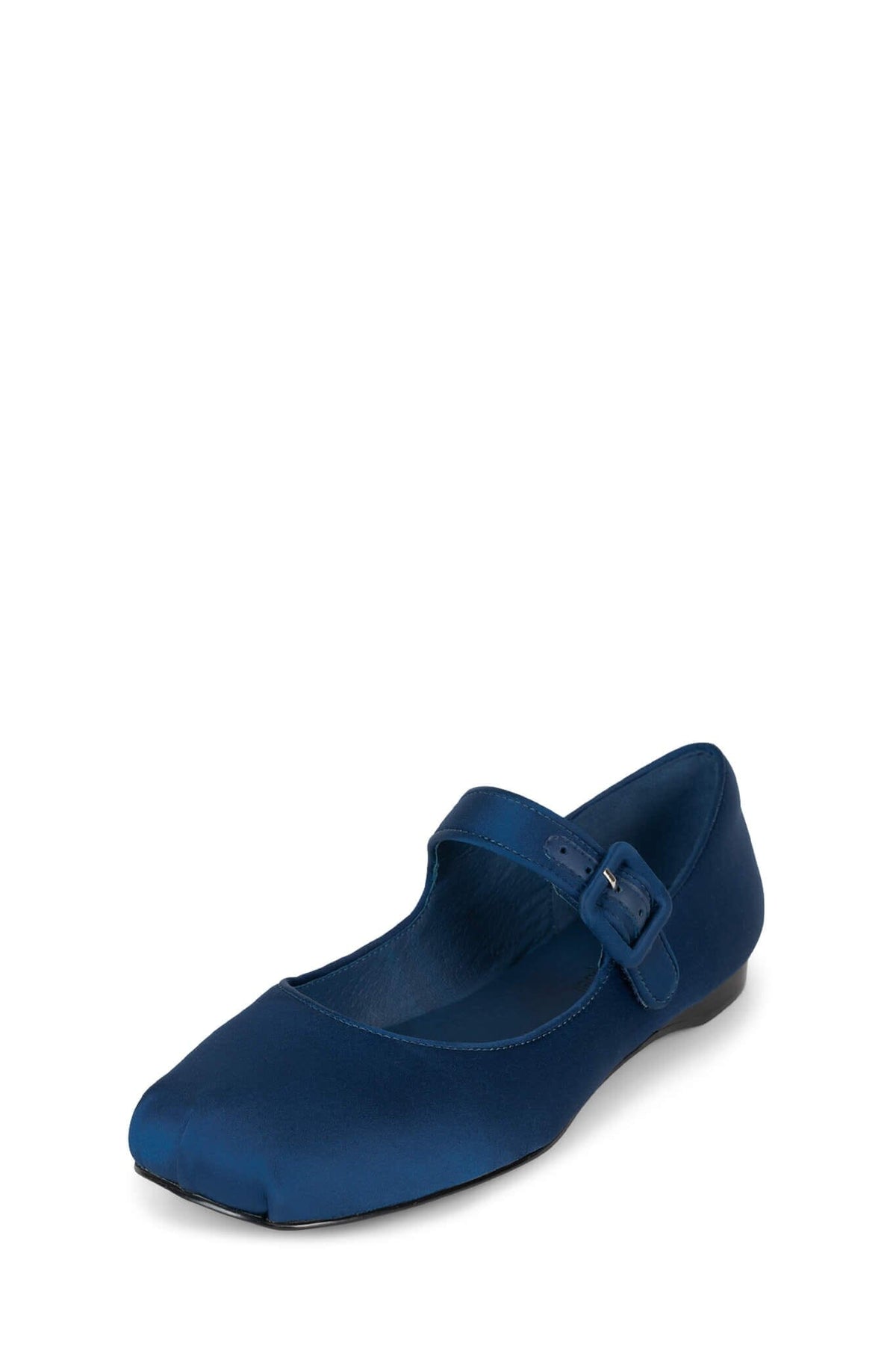 TUTU-MJ Jeffrey Campbell Mary Jane Ballet Flat Blue Satin