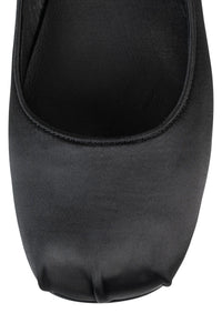 TUTU-MJ Jeffrey Campbell Mary Jane Ballet Flat Black Satin